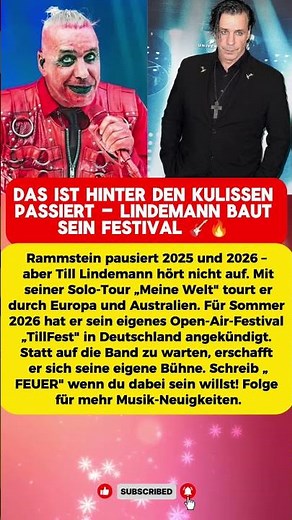 Das ist hinter den Kulissen passiert – Lindemann baut sein Festival 🎸🔥