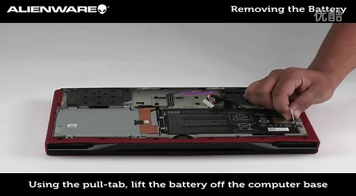 Alienware M14x R2 拆除光驱