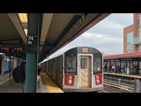 IRT Flushing & IND Queens Blvd Lines: (7) (E) (F) & (R) train action at 74th Street-Roosevelt Avenue