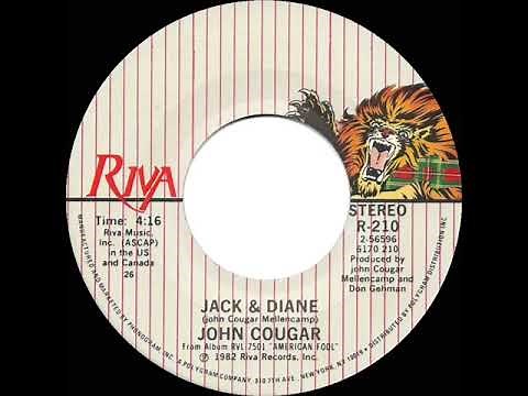 1982 HITS ARCHIVE: Jack & Diane - John Cougar (Mellencamp) (a #1 record--stereo 45)