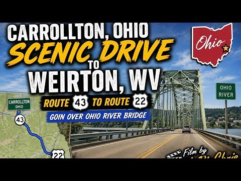 Carrollton Ohio Scenic Drive to Weirton WV Route 44 to Route 22