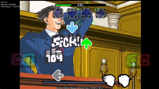 [FNF]逆转裁判mod Turnabout单曲 死亡动画