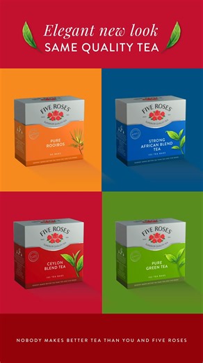Introducing the revitalised Five Roses Core Range. A refined new pack for the timeless teas you trust. #FiveRoses #NobodyMakesBetterTeaThanYouAndFiveRoses #NewLookSameBrew #TeaTimeElegance #ReviteReveal #FiveRosesSuperiorQualityTea | Five Roses Tea