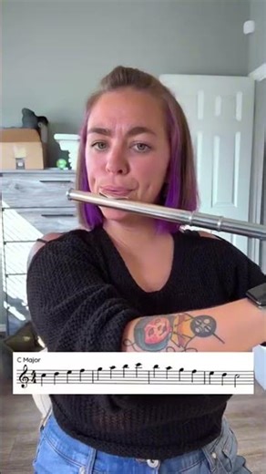 ✨C Major Scale!✨ Let’s play our C major scale together! Like and follow for more ✨Flute
