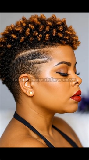 85K views · 2.4K reactions | Tight spiral curls meet precision side fade — bold, feminine, and striking in every detail.  #curlyhair #fadehaircut | Haircuts for Women | Facebook