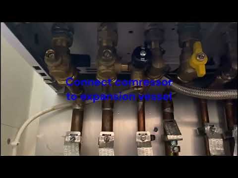 How to re-pressurising expansion vessel on a Vokera combi boiler step by step
