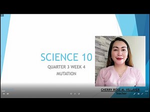 Science 10 Quarter 3 Week 5 MUTATION