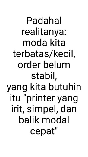 “Kalau mau usaha stiker modal kecil, jangan beli printer ini”