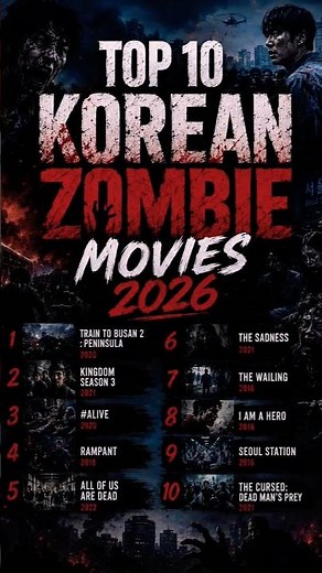 Top 10 Korean zombie movies 🥵🥵🔥😱#viral #zombie #shorts #kpop