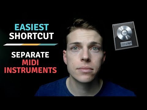 EASIEST shortcut to separate MIDI TRACKS