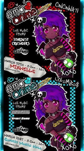 Emo vs. Anime is #Glotaku collision of emo angst and anime energy. Live band covers, DJs, #cosplay