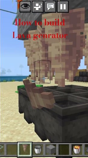 how to build minecraft infinite lava #minecraft#hackgaming#shorts