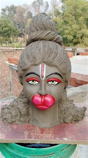 Hanuman idol making shorts🚩 Hanuman ji🙏Jai Shree Ram🌹 Hanuman Chalisa#art#hanuman#bajrangbali#yt