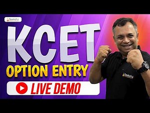 KCET 2024 Option Entry Live Demo | Most Detailed Video