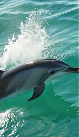Dolphin Breaches Out of Ocean | Stunning 4K Wildlife Moment