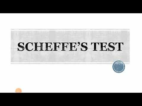 Scheffe's Test