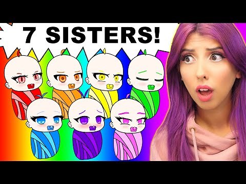 The RAINBOW Sisters 🌈 Gacha Life Club PART 1