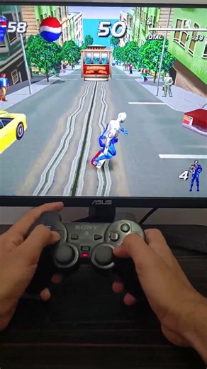 Pepsiman PS1 POV — Crazy Skate Run Between Cars 🔥 #shorts #gaming