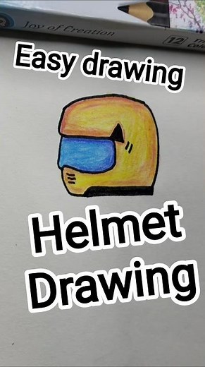 bikers helmet easy drawing #shorts #drawing #art