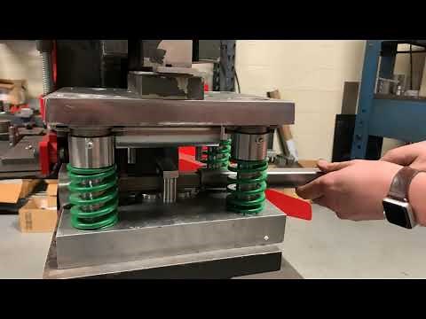 CUSTOM MANDREL DIE SET - SQUARE TUBING HOLE PUNCH