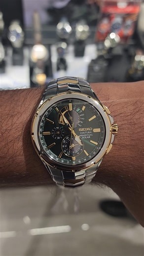 Seiko Coutura SSC764P1 - Solar Green dial #seiko #SSC764P1 #watches