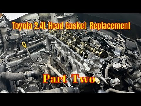 How To Replace The Head Gasket on 2.4l Toyota and Scion Motor Step by Step (Part 2 of 4)