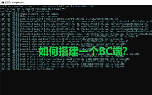 【Minecraft】如何搭建一个BC跨服端
