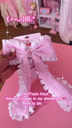 @hottopicofficial haul ,try on soon!🎀💗items linked in storefront 🏹 #kawaii #hottopic #haul #sponsoredbyHT