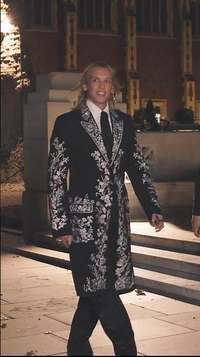 Jamie Campbell Bower arriving at the Spring Summer 2027 show.