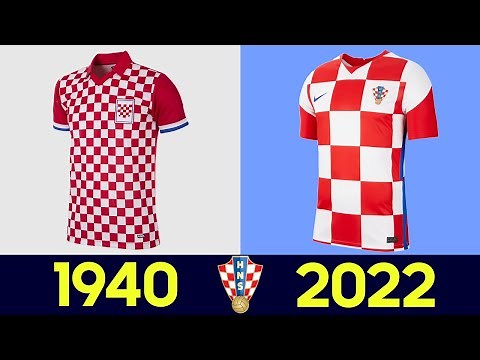 ⚽ The Evolution of Croatia Football National Team Kit | All Croatia Football Jerseys in History 2022