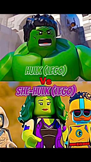 Hulk (LEGO) Vs She-Hulk (LEGO) Fight #shehulk #hulk #theincrediblehulk #edit #video