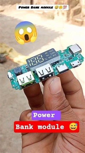 How to make a power Bank module 😅#shortsvideo #scienceexperiment
