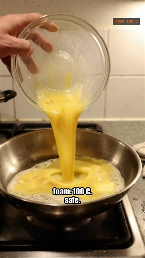 Why Your Omelet Browns (Keep the Pan Under 120 C) part 2 #cookingtips #omelet #kitchenhacks #asmr