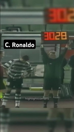 Cristiano Ronaldo first match for sporting
