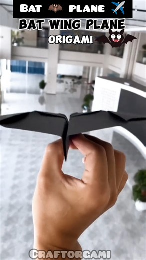 How to Make a Paper Plane ✈️ Fly Like a Bat 🦇 || Best Flying Paper Plane #shorts #craft #short #usa