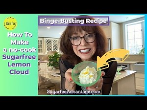 How to make a no-cook sugarfree Lemon Cloud Dessert with FREE downloadable recipe