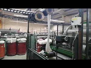 Carding in action at the mill