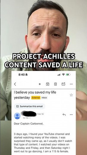 Project Achilles Content Saved a Life | Real Self-Defense Story #shorts