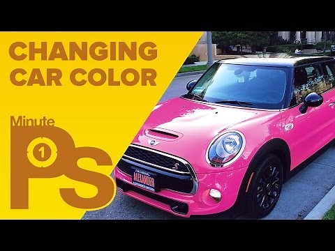 How to Change Car Color in Photoshop #MinutePhotoshop