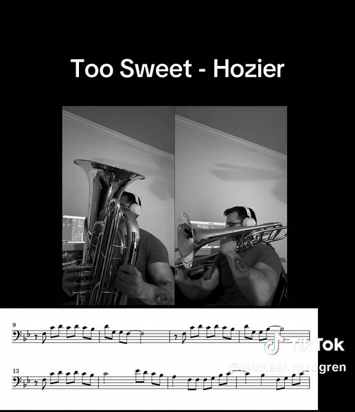 Bass Trombone and Tuba Duet of Hozier's Too Sweet