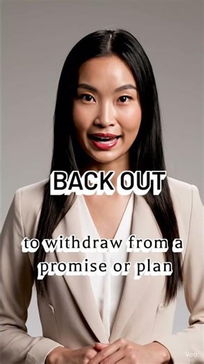 back out meaning #backout #meaning Daily english conversation sentences #dailyshorts #viral