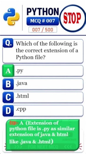 🐍 Python MCQ Challenge 🚀 | Python Quiz for Beginners & Interviews | #PythonQuiz