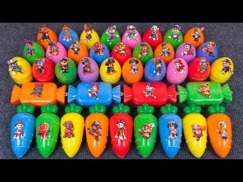 Rainbow Paw Patrol Clay Slime Coloring: Ryder, Chase, Marshall Satisfying ASMR Video✨