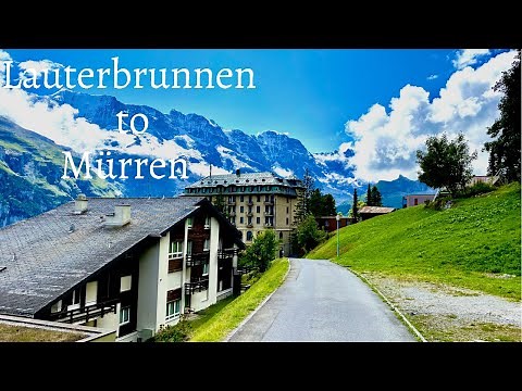Lauterbrunnen to Mürren🇨🇭 | Experience with the Train through a Fairytale land🌤 | Switzerland