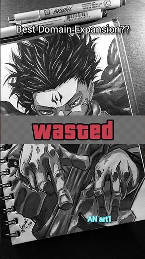 Hiromi higuruma drawing from culling game arc✍️💀 #art #shorts #anime #animeart #jujutsukaisen