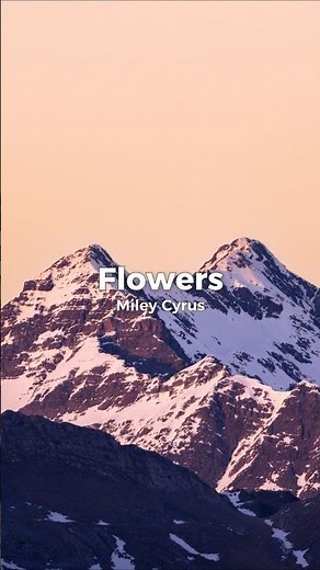 Miley Cyrus – Flowers (Lyrics)