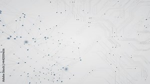 white Ai line circuit technology Data Transfer abstract 5g background