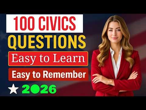 2026 random 100 civics questions and answers - N400 Interview - U.S. citizenship interview #n400