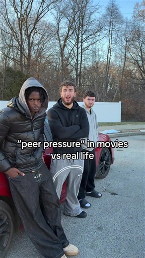 “peer pressure” in movies vs real life 😂 #blowthisup #fyp | peer pressure