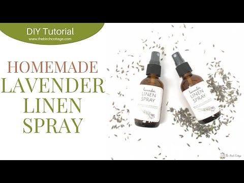 Homemade Lavender Linen Spray - Spray your bed pillow for a good night's sleep!